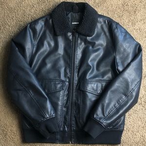 Express Faux Fur Leather Jacket